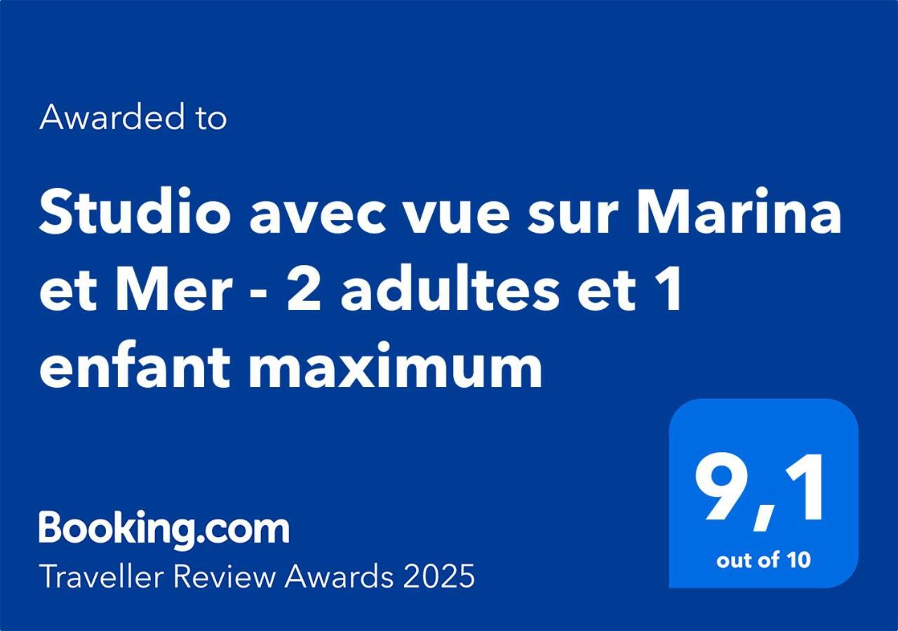 Studio Avec Vue Sur Marina Et Mer - 2 Adultes Et 1 Enfant Maximum Mandelieu Zewnętrze zdjęcie